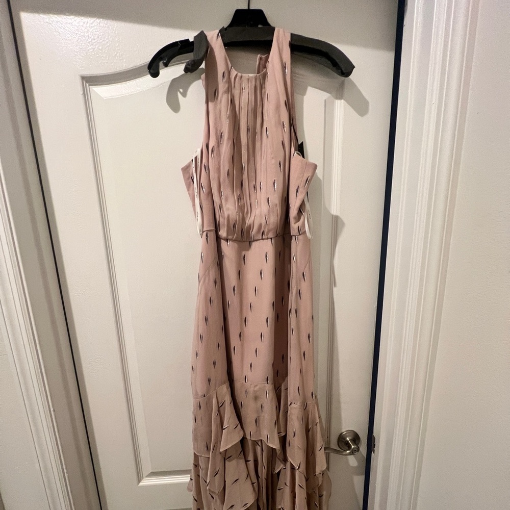 Beautiful Halston Ruffled Evening Gown.